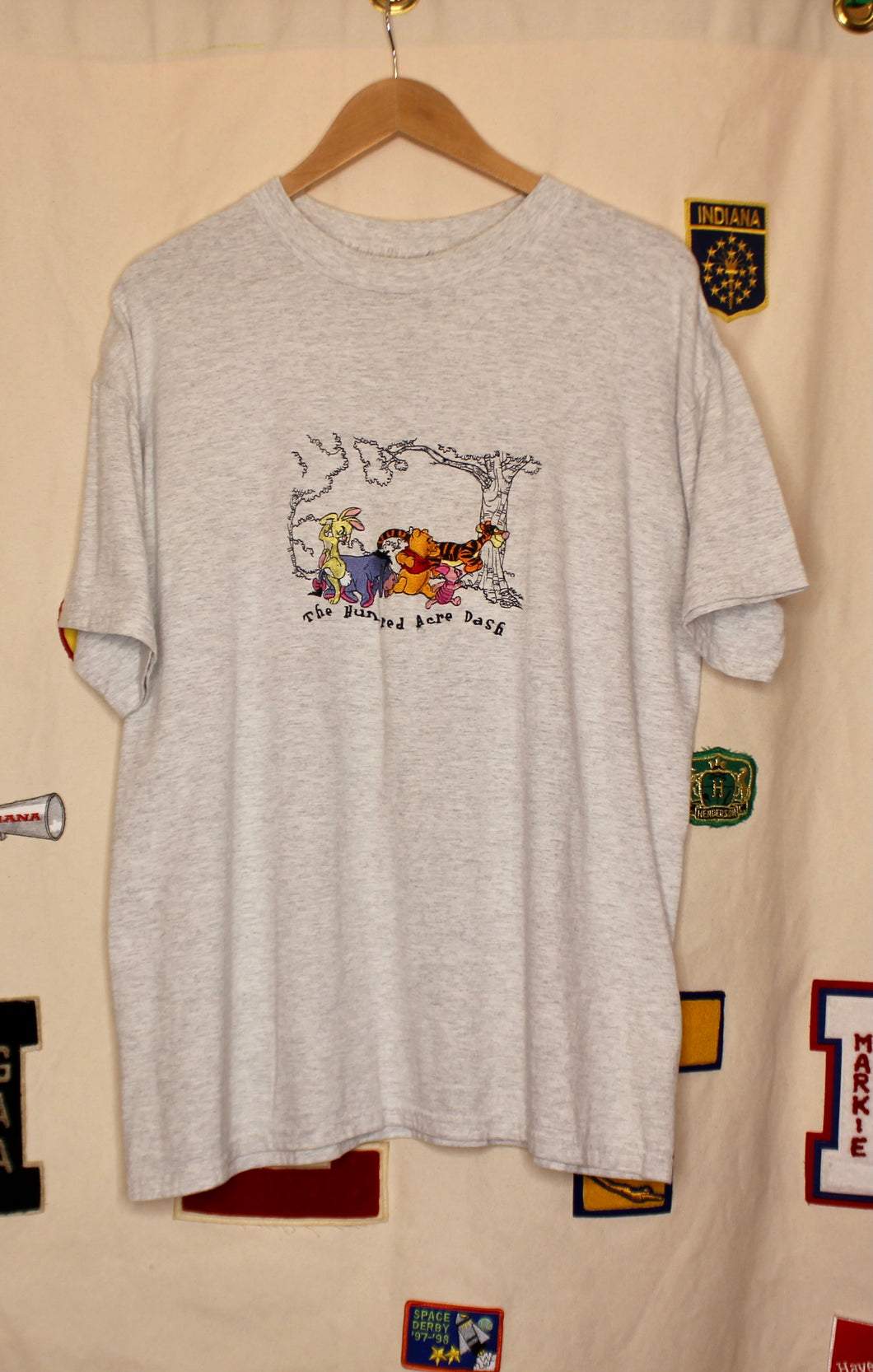 Winnie the Pooh Hundred Acre Dash T-Shirt: XL