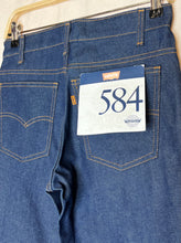 Load image into Gallery viewer, 70s NWT Levi&#39;s Orange Tab Bell-Bottom Jeans: 30x36
