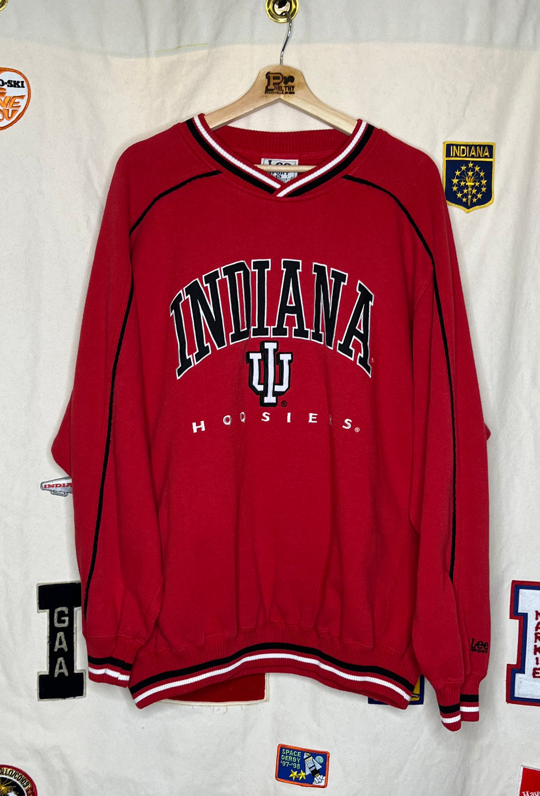 Indiana Hoosiers Lee Sport Crewneck: XL