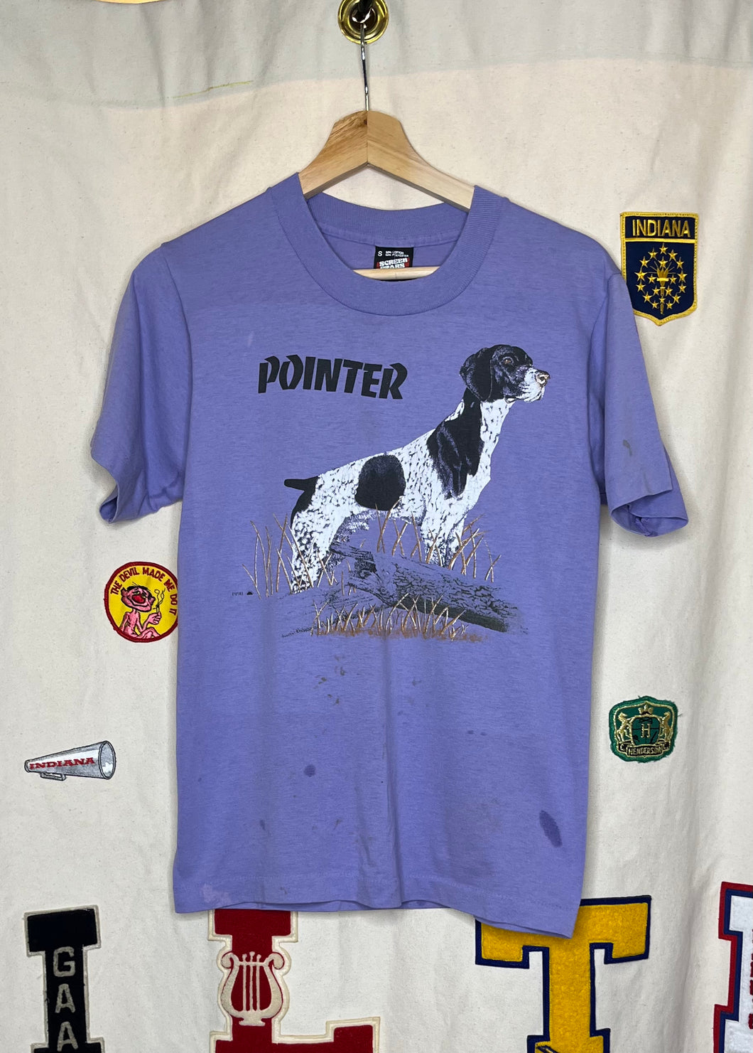 Pointer Dog Purple T-Shirt: S