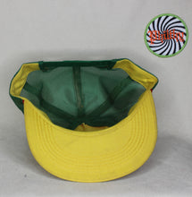 Load image into Gallery viewer, Vintage Gibraltar Mine Rope Trucker Snapback Hat Green/Yellow 1987
