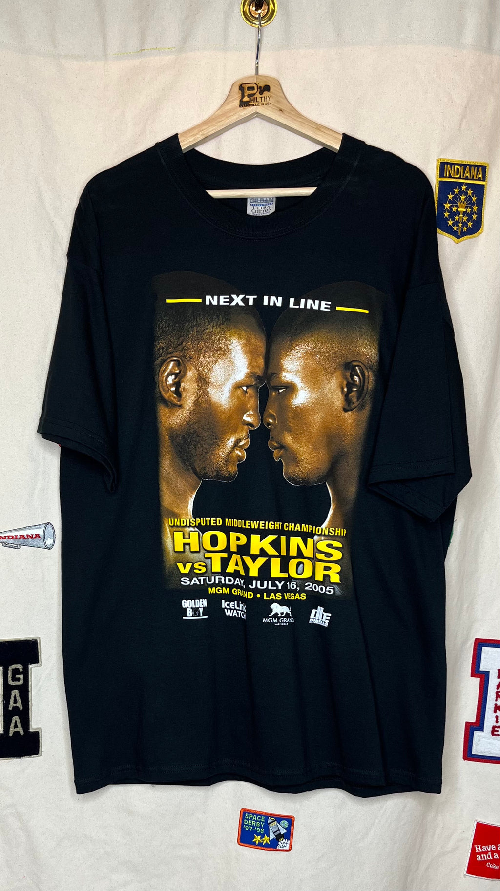 Vintage Hopkins Vs Taylor Middleweight Championship T-Shirt: XL