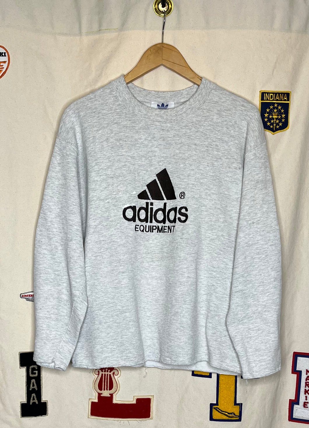 Adidas Equipment Chopped Sleeve Embroidered Crewneck: L