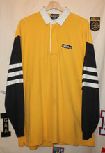 Load image into Gallery viewer, Adidas Rugby Yellow/Black Polo Shirt: Large
