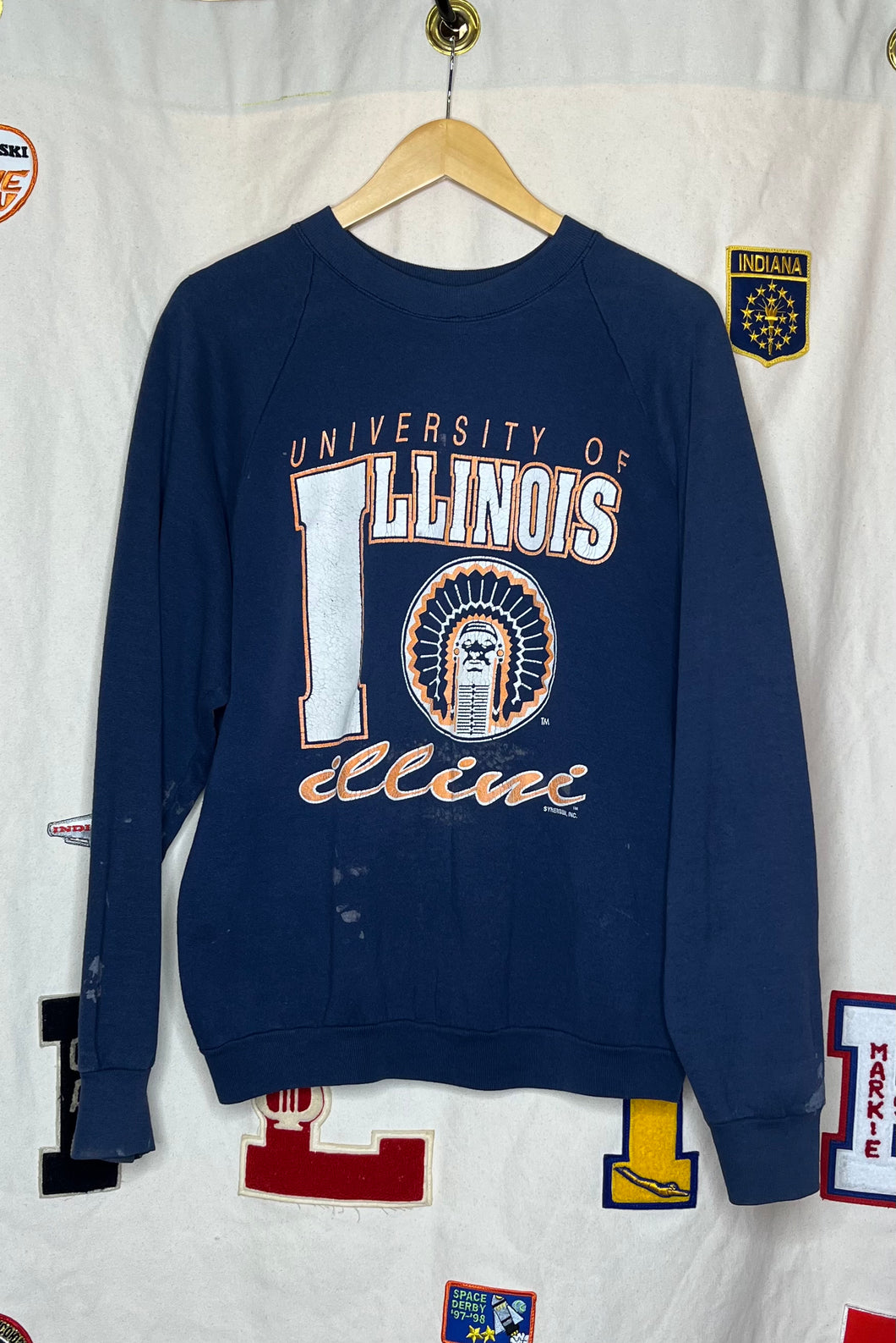 University of Illinois Stained Crewneck: L