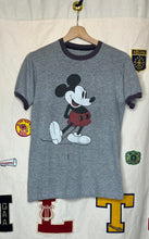Load image into Gallery viewer, Vintage Mickey Mouse Disney Ringer T-Shirt: S/M
