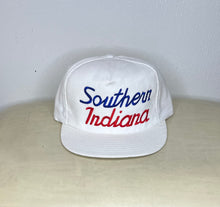 Load image into Gallery viewer, Corduroy Southern Indiana Script Snapback Hat
