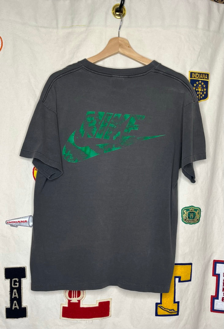 Vintage Nike Byars Bayless Football Camp Black T-Shirt: L/XL