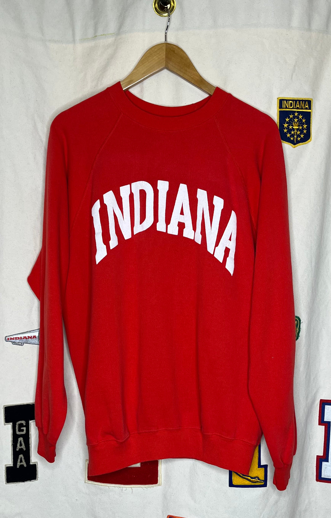 Indiana University Hanes Heavyweight Crewneck: XL