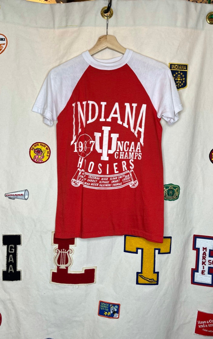 1987 Indiana Hoosiers NCAA Champs T-Shirt: M