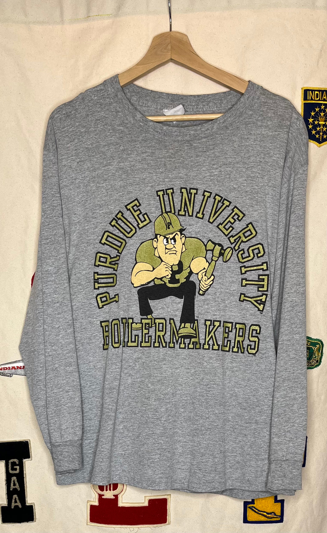 Purdue University Purdue Pete Long-Sleeve T-Shirt: L