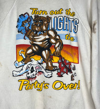 Load image into Gallery viewer, Party&#39;s Over Bulldog Stained Crewneck: M
