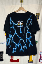 Load image into Gallery viewer, American Thunder Wild Spirit Skeleton Lightning T-Shirt: L/XL
