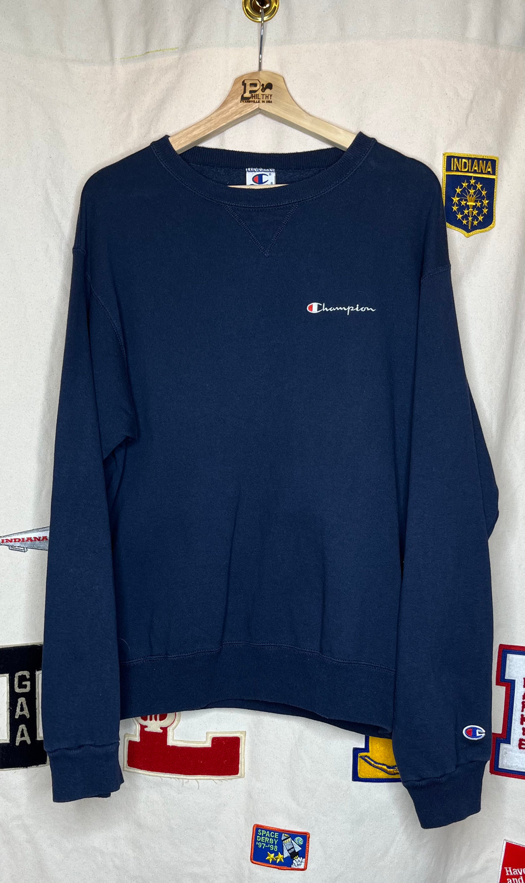 Vintage Champion Embroidered Crewneck: L