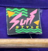 Load image into Gallery viewer, Surf Style Purple Neon Iridescent Windbreaker Jacket: XL
