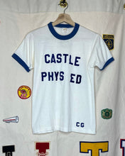 Load image into Gallery viewer, Castle High School Psychical Education Ringer T-Shirt: S
