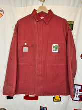 Load image into Gallery viewer, Red Carhartt AgriGold Patch Chore Jacket: M
