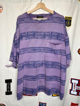 Load image into Gallery viewer, Vtg 90&#39;s Eddie Bauer Purple Stripe Surf Pocket T-Shirt: XXL
