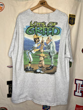 Load image into Gallery viewer, Vintage Lots of Greed Baseball Environmental Artwear Grey T-Shirt: XL
