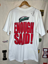 Load image into Gallery viewer, Vintage John Force Enough Said Autographed Powerade Castrol Racing T-Shirt: Large
