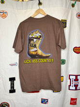 Load image into Gallery viewer, Vintage Brooks &amp; Dunn Kick Ass Country Boot Brown T-Shirt: Medium
