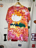 Vintage Tie-Dye Woodstock Peace Music New York 1995 T-Shirt: XL