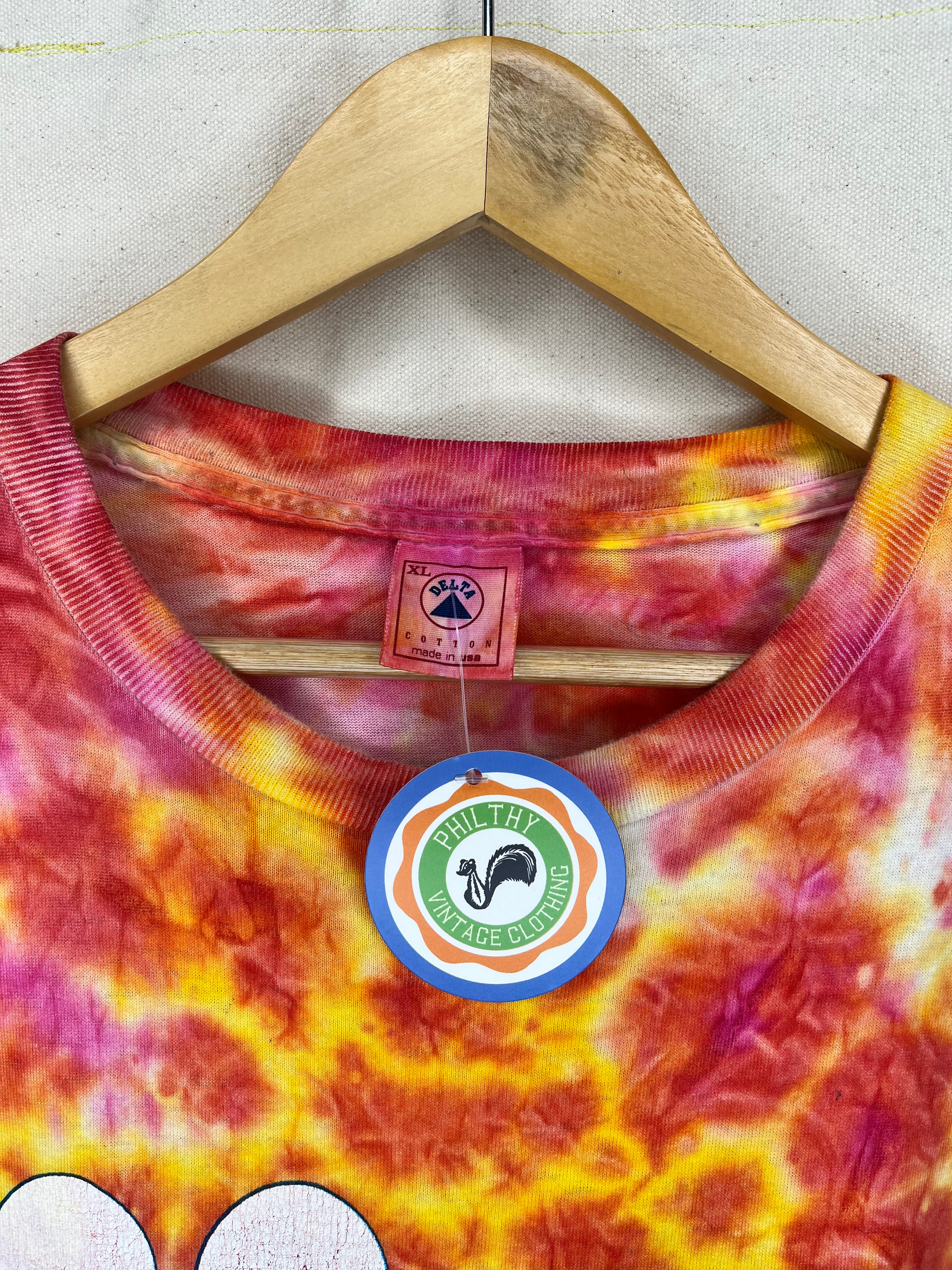 Vintage Tie-Dye Woodstock Peace Music New York 1995 T-Shirt: XL
