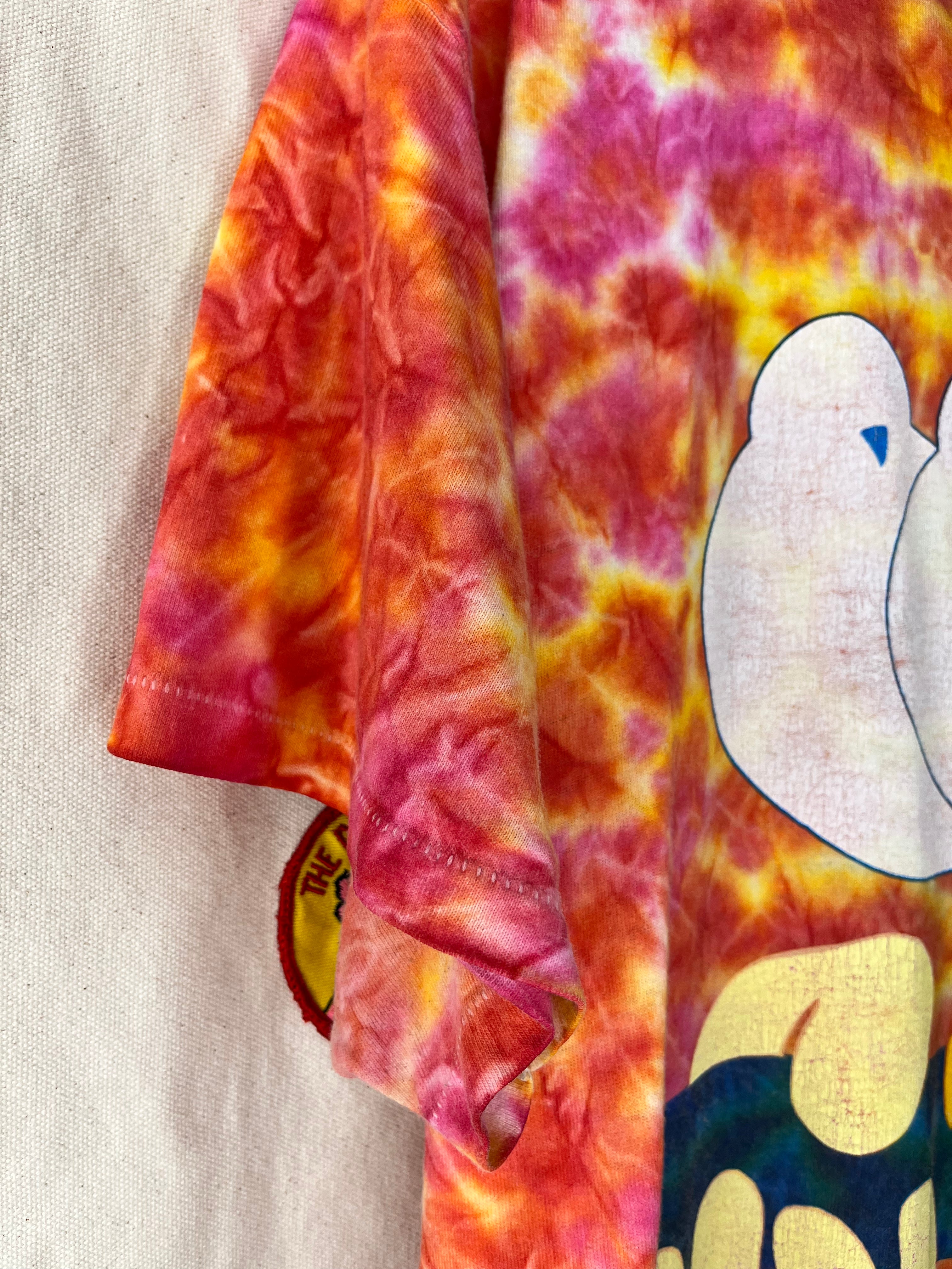 Vintage Tie-Dye Woodstock Peace Music New York 1995 T-Shirt: XL