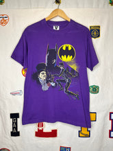 Load image into Gallery viewer, Vintage Marvel DC Comic Batman Cat Woman Penguin Purple 1992 T-Shirt: Large

