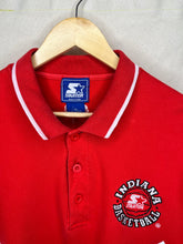 Load image into Gallery viewer, Vintage Indiana University Basketball Starter Charlie Brown Collared Polo Shirt: XL
