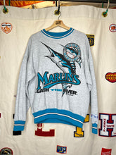 Load image into Gallery viewer, Vintage Floridan Marlins Catch The Fever Grey Crewneck Sweatshirt: Medium
