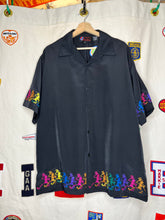 Load image into Gallery viewer, Grateful Dead Embroidered Skeltons Dragonfly Button Up Shirt: Large
