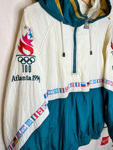 Load image into Gallery viewer, Vintage 1996 Atlanta Olympics Starter Green Windbreaker Jacket: Large
