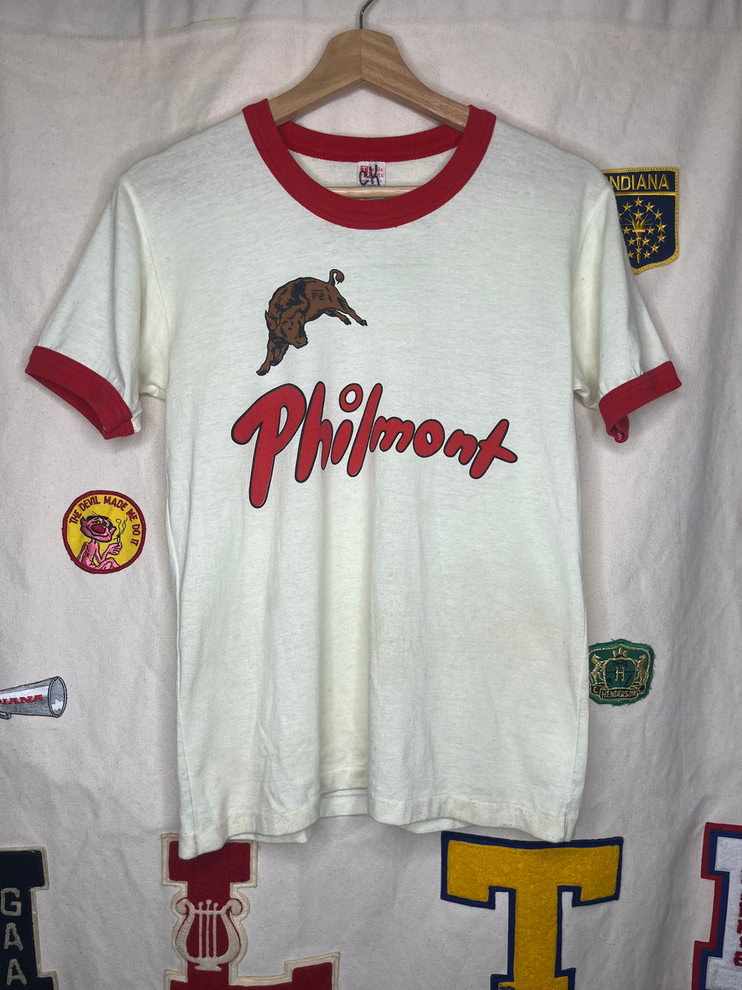 Vintage Philmont Bull Ringer T-Shirt: S