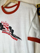Load image into Gallery viewer, Vintage Shurfine Racers 70&#39;s Ringer F1 T-Shirt: Medium/Large
