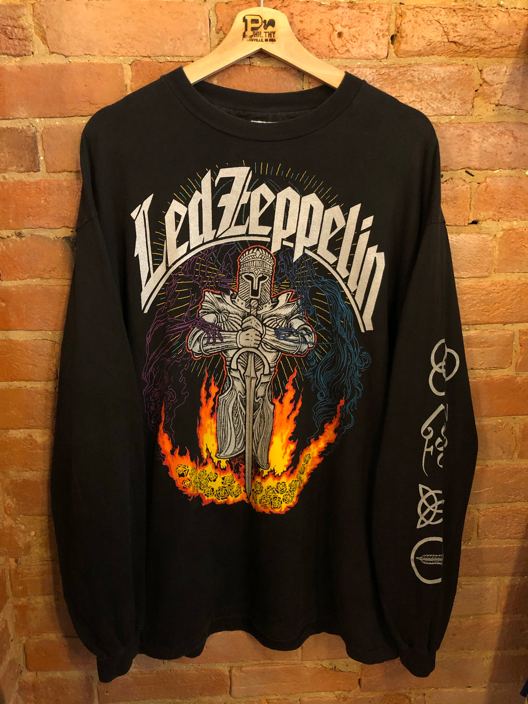 1992 Led Zeppelin Longsleeve Black T-Shirt: XL