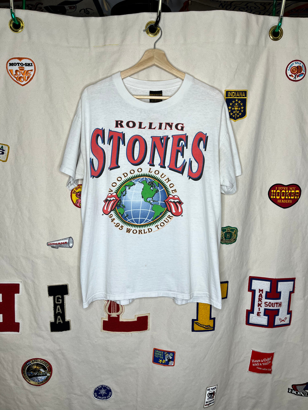 Vintage Rolling Stones Voodoo Lounge 94 95 Tour T-Shirt: Large