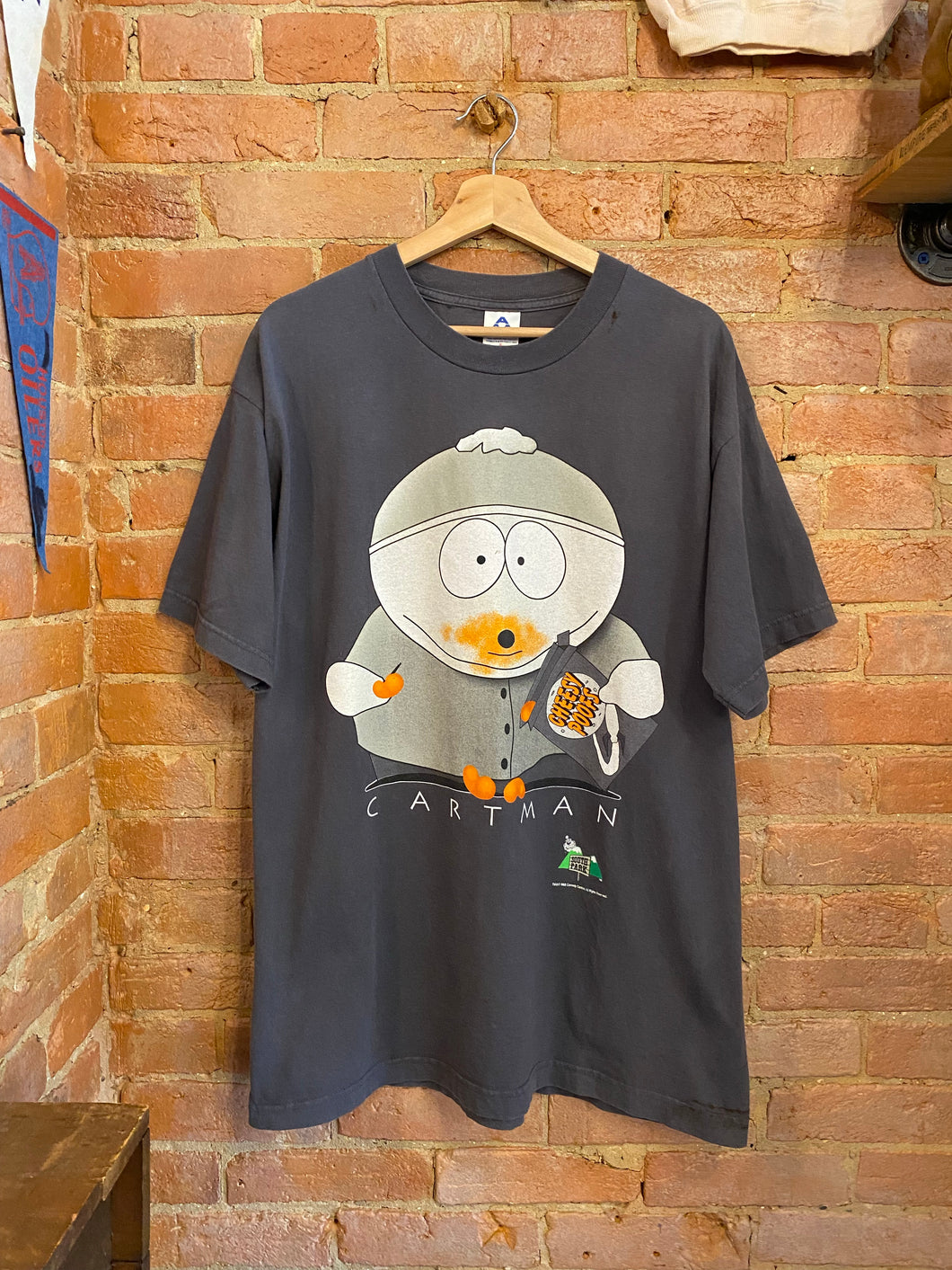 1998 Vintage Cartman Cheesy Poofs South Park T-Shirt: XL