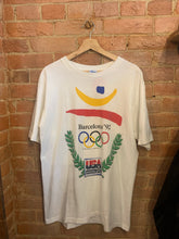 Load image into Gallery viewer, USA Basketball Barcelona 1992 Olympics White T-Shirt: Large
