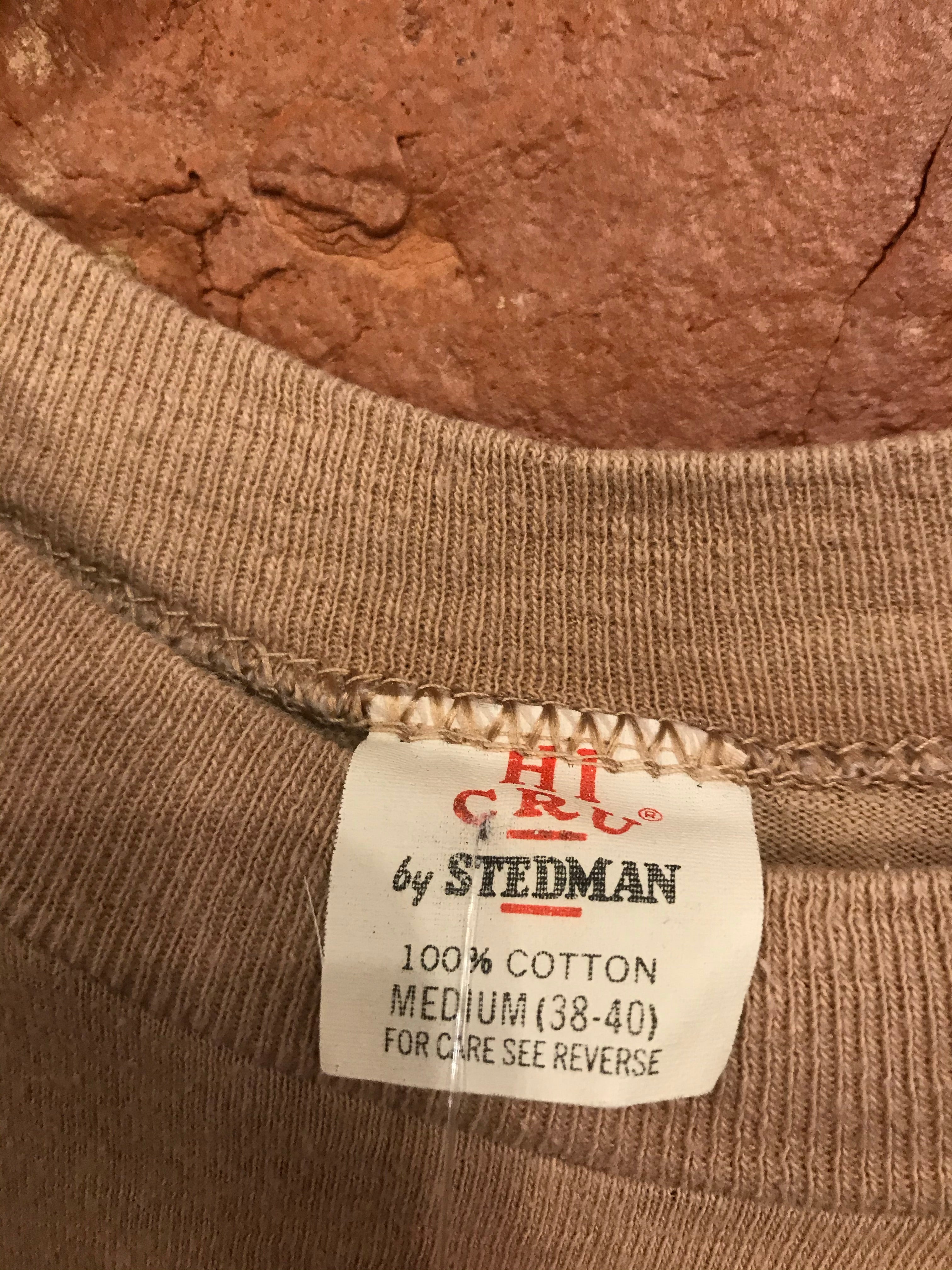 Vintage 1978 Nazareth “Expect No Mercy” Tour Tan T-shirt: Medium