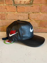 Load image into Gallery viewer, Vintage Leather Nike Strapback Hat
