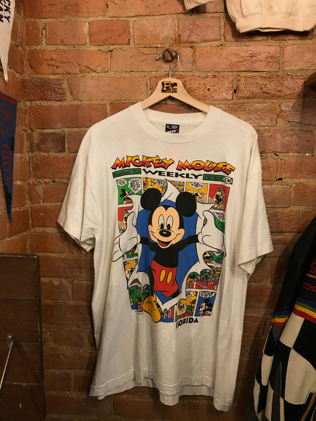 Mickey Mouse Comic Strip T-Shirt: XL