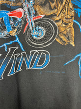 Load image into Gallery viewer, Vintage Free As The Wind Lightning Motorcycle T-Shirt: XXL
