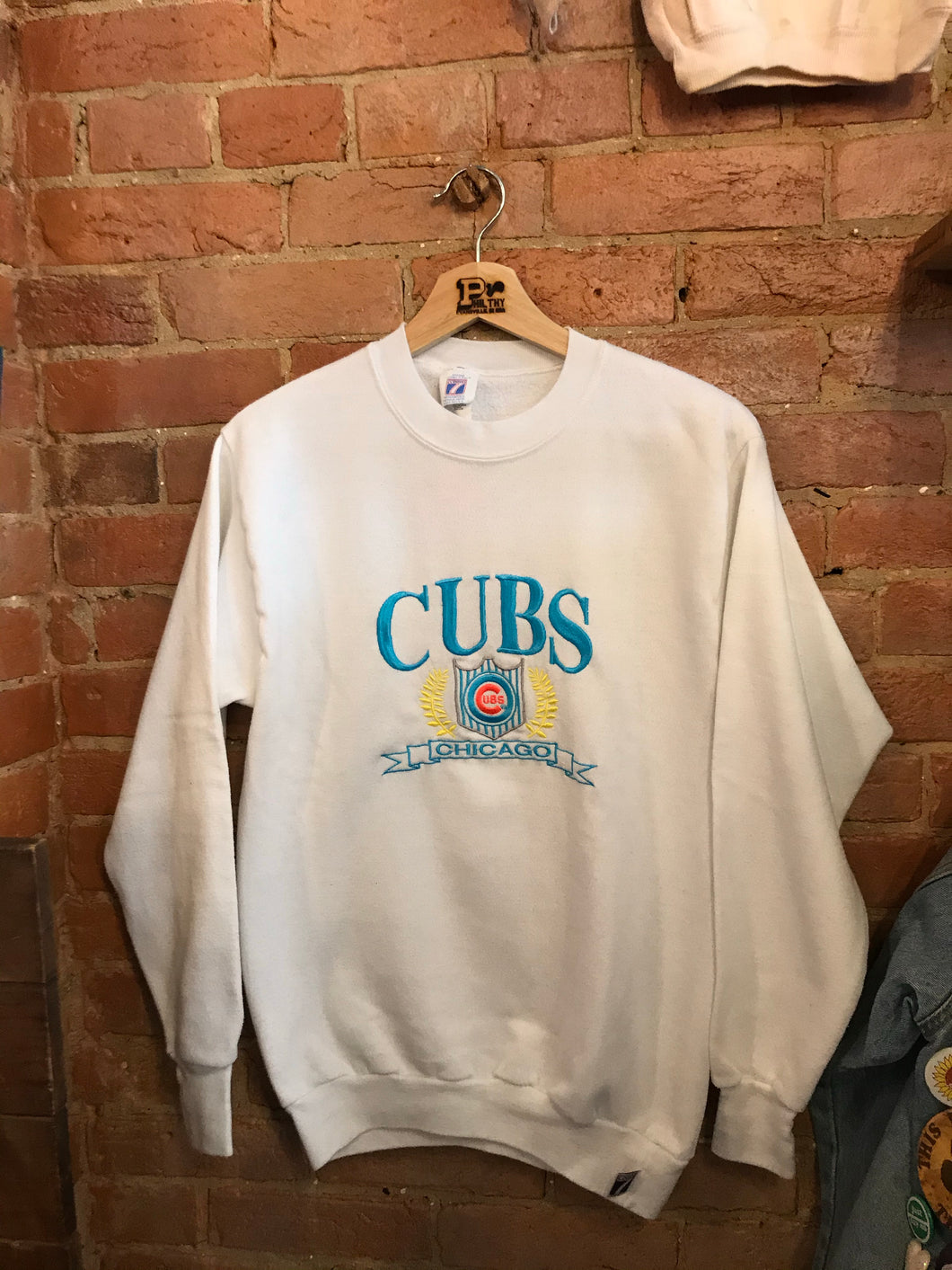 Chicago Cubs Logo 7 Crewneck: M