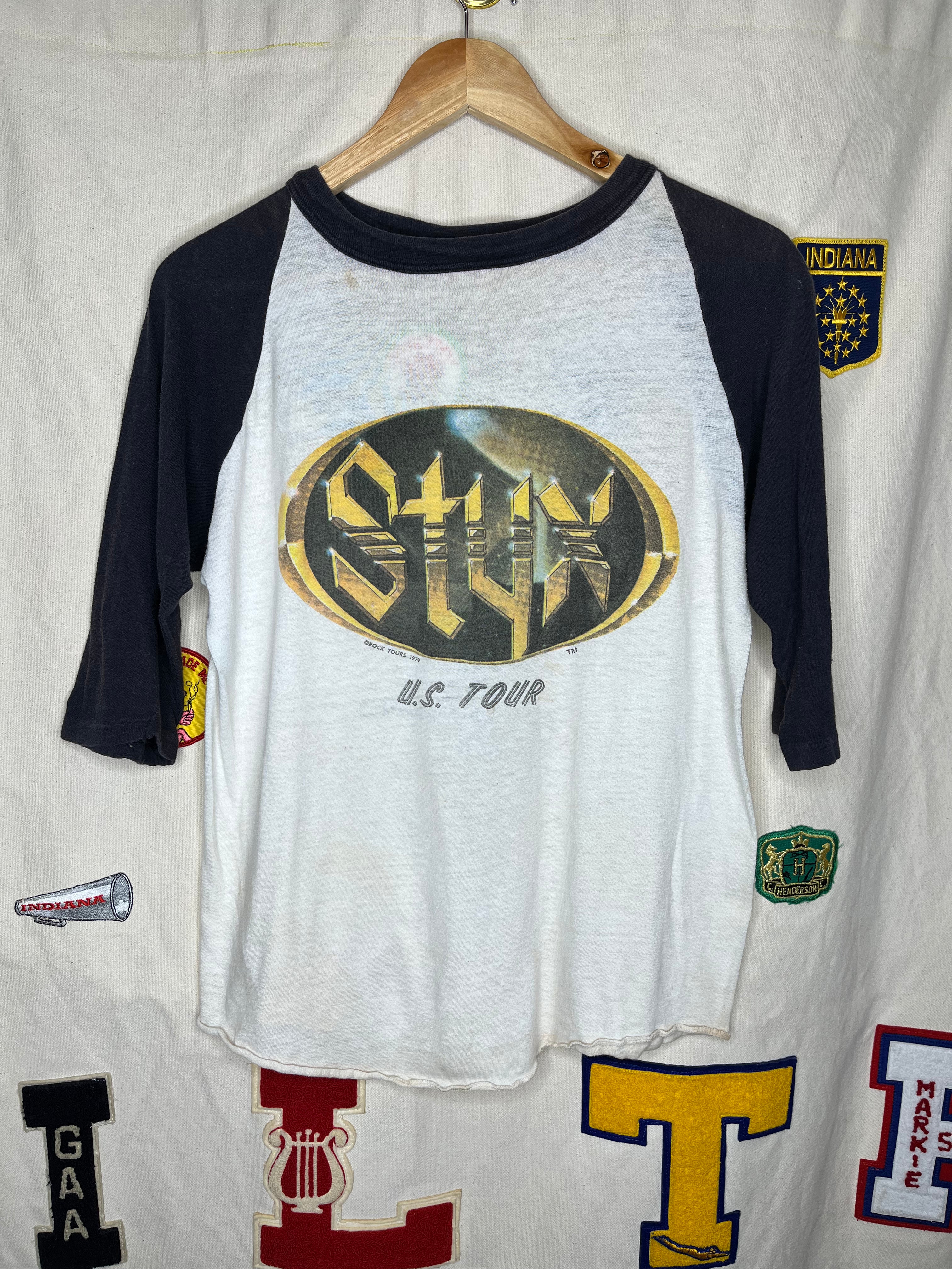 Vintage Styx Main Event Final Round Raglan 1979 Tour T-Shirt: Medium