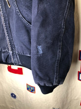 Load image into Gallery viewer, Vintage Navy Blue Carhartt Canvas Zip Up Hood Jacket: Large
