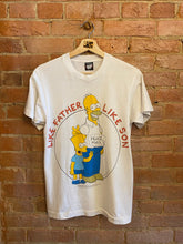 Load image into Gallery viewer, Like Father Like Son Simpsons T-Shirt: Medium
