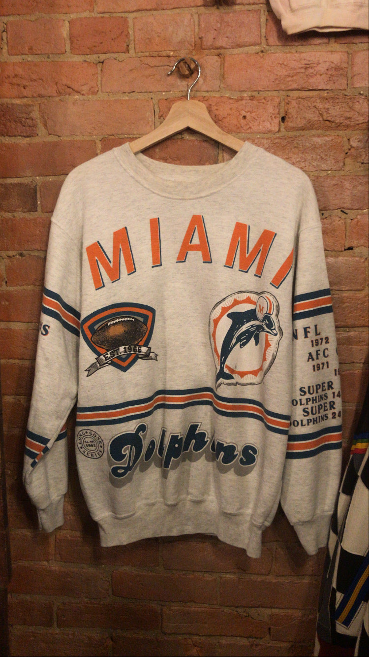 Miami Dolphins Perfect Season Crewneck: M