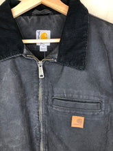 Load image into Gallery viewer, Black Carhartt Detroit Canvas Jacket: Medium
