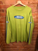 Load image into Gallery viewer, Bud Light Long Sleeve Lime Green T-Shirt: Large
